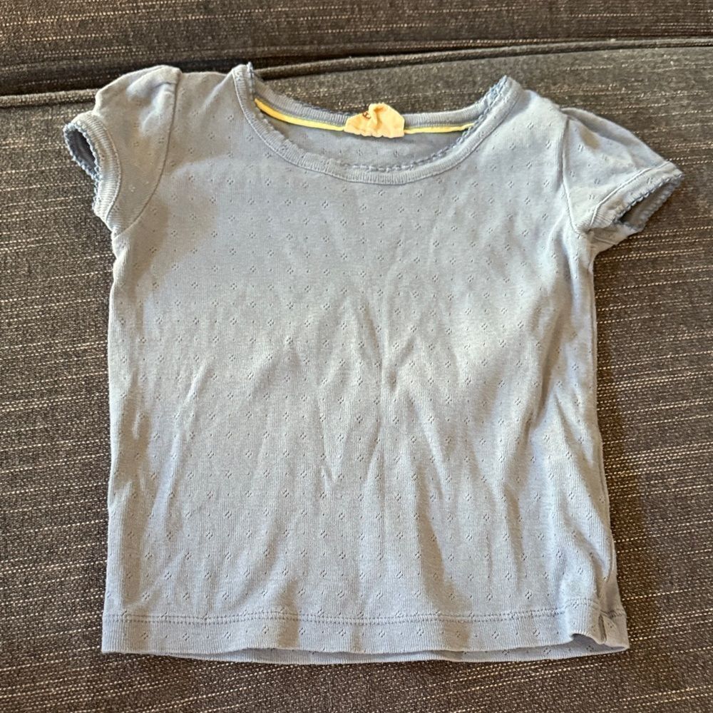 Mini Boden Soft Blue Short Sleeve Tee